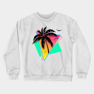 Cool 80s Sunset Crewneck Sweatshirt